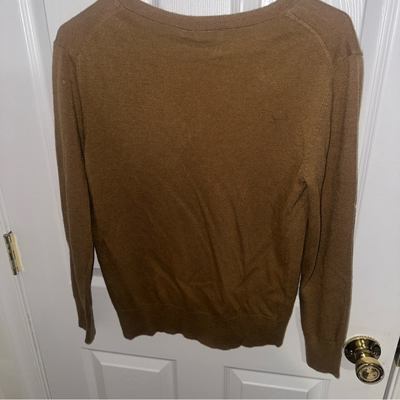 Calvin Klein Collection Tan V-Neck Sweater size Small - Picture 6 of 6